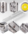 Titanium LED Flashlight 1000 Lumen EDC Pocket Light With Lockout Mode Rechargeable 7 Modes Water Resistant details