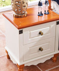 Dresser with Antique Brass Cabinet Knobs 6 Pack With Spacers And Backplates