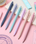 Pastel Mechanical Pencil Set With Six Pencils 0.5 And 0.7 Millimeter Lead Plus 360 HB Lead Refills Erasers And Eraser Refills