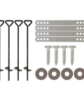 Playset Anchor Kit For Swing Sets Heavy Duty Ground Anchors with screws and washers