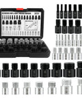 Nut And Bolt Gauge Set 44 Piece With Inch And Metric Gauges Male And Female Thread Checker for mechanical repairs plumbing gas fittings