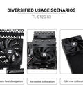 TL-C12C X3 120mm PWM CPU Fan with S-FDB Bearing in diverse PC cooling scenarios