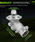 Gearbox Trimmer Head Replacement 530096295 for Husqvarna and Jonsered dimensions with bolts visible