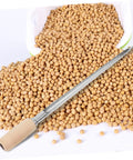 Stainless Steel Rice Grain Sampling Probe For Wheat Corn And Rice Efficient Grain Sampler resting on soybeans