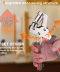 Grommet Tool Kit 500 Piece Set With Three Eighths Inch Grommets showing upgraded labor-saving structure in use