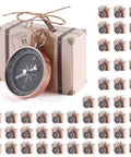 50 Pack Candy Boxes With Compass Gift Sets For Weddings Parties Valentines Day Sweets Chocolates Treats Dope Gold Rose Gold Finish