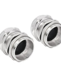 Ni Plated Brass Cable Gland Cord Grip Stress Relief Kit Two Pack IP68 Waterproof Glands for Electrical Boxes and Lighting Easy Install