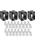 XLK Series Linkable Mounting Brackets Kit for Off Road Roof LED Light Bars and Front Bumper Auxiliary Lights, 4 pack with screws