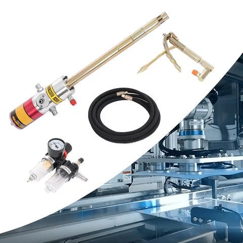 50 To 1 Ratio Air Operated Grease Pump With High Pressure Oil Injector Universal Gun Oil Water Separator And 4 Meter Hose visible