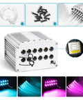 Car Starlight Headliner Kit With Dope 4 Color Fiber Optic Ceiling Lights 32W Engine, screws, connectors, and lighting effects display