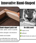 Hand Shaped Table Saw Push Stick Safety Block With Missing Finger Design showcased for woodworking on table saw.