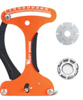 Must Have Pro Grade Aluminum Spoke Tension Meter For Bikes, Durable Wheel Tension Tool In Yellow, includes tension meter and discs