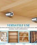 Heavy Duty Shelf Support Pins With Protective Caps And Self Tapping Screws In Manganese Steel for wardrobe and furniture install