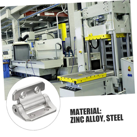 Close-up of GLEAVI cabinet door hinge damping mechanism in zinc alloy and steel, heavy-duty for kitchen cabinets.