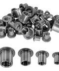 Top Shelf Heavy Duty T Shaped Weld Nuts Kit 40 Pieces Carbon Steel Weld On Fasteners in various sizes for metal work.