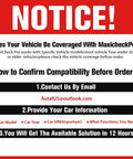 Notice for All In One Auto Bleed Scan Tool For ABS Bleeding And OBD2 SRS Diagnostics, compatibility check instructions.