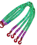 Four Leg Web Sling Belt Type With Hook 6.5Ft 6610Lb Working Load Limit Polyester Lifting Sling Lightweight And Flexible For Safe Rigging
