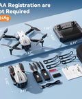 Dope Camera Drone With 4.5 Inch LCD Remote Screen, Foldable 1080P HD Quadcopter With Brushless Motors setup components displayed