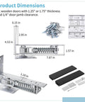 Double Action Spring Hinge With Cover Plates For Wood Doors Self Closing Door Hardware Stainless Steel Pivot Hinge dimensions