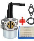 Briggs Stratton Carburetor Replacement 696065 for Troy Bilt Craftsman Tillers with air filter, gasket, and fuel filter included