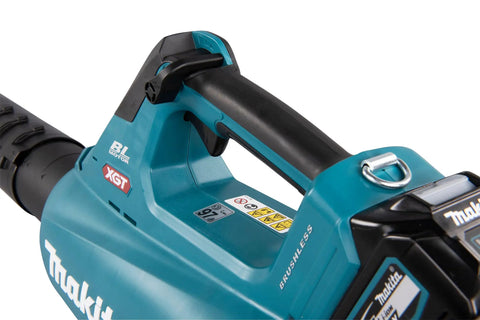 Top Shelf Brushless Cordless Leaf Blower Featuring Smooth Trigger Cruise Control And Boost Mode lightweight handle details.