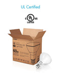 Power-Saving Dimmable LED Flood Light Bulbs, 60W Equivalent, 8W, 2700K Soft Warm White BR30 E26 packaging and bulb