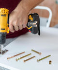 51 Piece Furniture Connector Bolt Kit with Copper Alloy Screws and Nuts, drill assembling furniture with golden hex socket heads