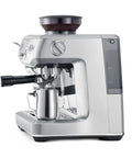 Certified Remanufactured Espresso Machine With Built In Grinder Steam Wand And Precision Temperature Control on kitchen counter.