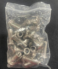 Aluminum Rivet Nuts Threaded Inserts 20 Pack For Quick Installations in a clear plastic bag