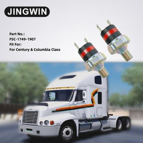 Normally Open 2 Blade Kick Off Low Air Pressure Indicator Switch for Freightliner Century Columbia Class Trucks