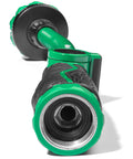 Close-up view of 16 Inch Watering Wand For Garden Hose With Thumb Control Lever, 8 Pattern Spray, non slip ergonomic grip.