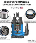 Diagram showing the components of a 1HP Submersible Sump Pump For Clean Or Dirty Water 4600 GPH Utility Pump Portable Electric Water Transfer.