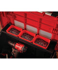 Heavy Duty 20 Inch Lockable Tool Box With Cantilever Tray Removable Cups Transparent Windows for Hand Tools, Nuts, Bolts