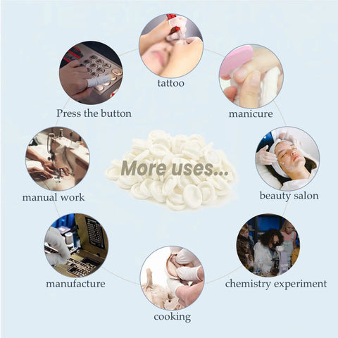 Bulk Latex Finger Cots 300 Pcs Per Case Medium Size Rubber Finger Tips Sleeves For Tattooing Beauty Nails Electronics Repair