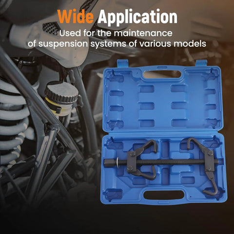 Coil Spring Compressor Tool Kit For Vehicle Suspension Struts Remove And Install Springs Up To 3/4 Inch Diameter