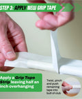 Applying grip tape using the All In One Golf Grip Regripping Kit For Home Use With Hook Blade 15 Or 30 Tape Strips 5 Or 8 Oz Solvent Grip Tape Remover Bench Vise And Rubber Clamp For Easy Club Overhaul