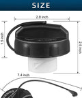 Mitsubishi Gas Cap And Fuel Tank Cap Replacement For Eclipse Endeavor Galant Outlander Outlander Sport 2004-2012 2013-2019 OEM 1711A004 with size dimensions