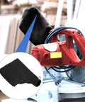 Heavy Duty Beefy Steel Wire Rim Dust Collection Bags For Miter And Table Saw With No Fuss Zipper Closure And Two Inch Port To Crush Woodworking Projects While Keeping Your Shop Clean Like A Pro on a miter saw.