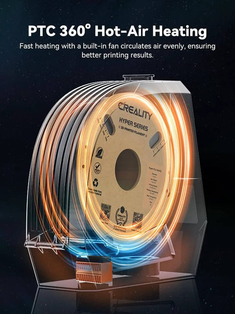 Filament Dryer And Storage Box With Double 360 Degree Heating Built In Fan And Touch Screen For 3D Printer Filaments