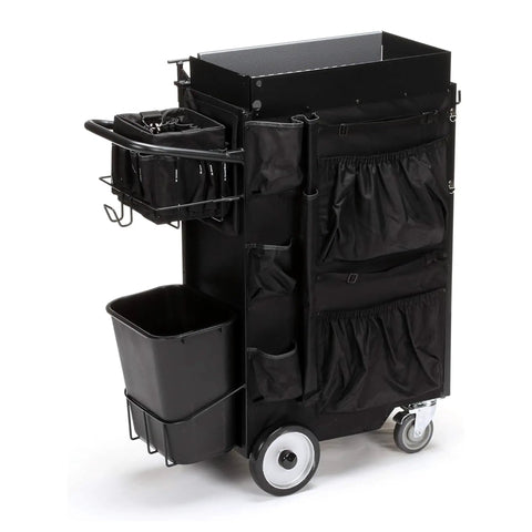 Hella Sturdy Three Drawer Rolling Utility Cart For HVAC Pros And Major Equipment Rig With Zero Tool Hassle And Rock Solid Portable Storage Organizer For Main Shop Warehouse And Active Site Work with removable bag and waste bin.