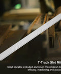 Miter Track Slider Kit for Woodworking Fixtures Non Porous Slide Slab 450mm T Slot Jig Aluminum Alloy on wood table