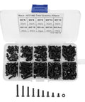 M3 Button Head Hex Socket Screws And Nuts Set All In One Kit Grade 10.9 Black Oxide Finish 300-piece assortment in case
