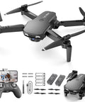 Awesome Beginner Friendly Drone With Camera For Kids And Adults 1080P HD RC Quadcopter with accessories and controller, black.