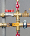 Full Port Forged Lead Free Brass Ball Valve With Female Thread NPT Connector 1/2 Inch Two Piece Body Blowout Proof Stem PTFE Seats Leak Free 150 PSI WSP 600 PSI WOG For Drinking Water installed in plumbing system