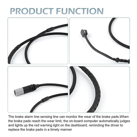 GRANDI brake wear sensor cable for BMW F20/F2, black, high-conductivity replacement sensor