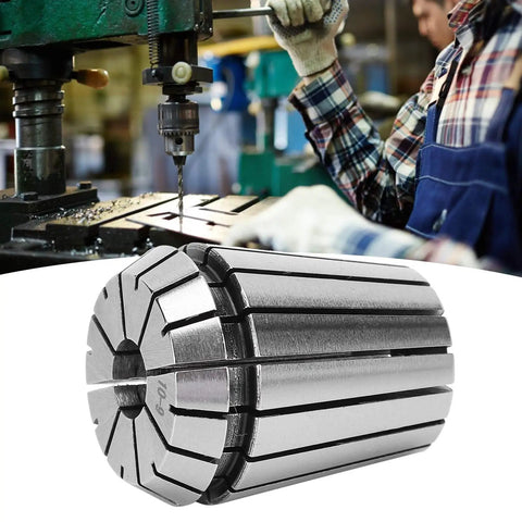 Precision Zerodis Chuck With High Clamping Force For CNC Milling Machine Engraving Drilling Tapping Spring Collet Set 0.015mm Accuracy Tool in workshop setting.