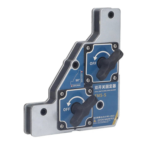Heavy Duty Welding Magnets Grab Metal Like Crazy, These 28K Pull Power Dual Switch Holders for steel pipes use.