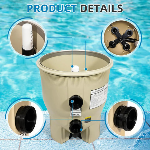Replacement Filter Tank Bottom Assembly For Pentair Clean And Clear Plus And Quad DE CCP240 CCP320 CCP420 CCP520 Pool Filters OE 178578 Fits Top Cover 170024 Durable Rugged Construction shown with detailed connectors and labels.