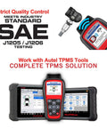 Autel TPMS tools with MX Sensor TPMS Set Of 4 Programmable All In One 315MHz 433MHz Press In TPMS Sensors With Metal Valves