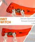 Close-up of the limit switch on Portable Electric Chain Hoist With Wireless Remote Control 2000 Lbs Lifting Capacity 20 Foot Lift